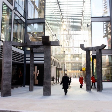 Gateway, New Fetter Lane, London 2011/14 Aluminium 4.5m